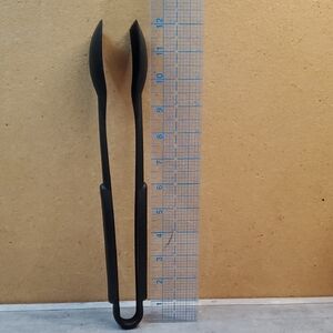 Black 12 Inch Silicone Kitchen Tongs